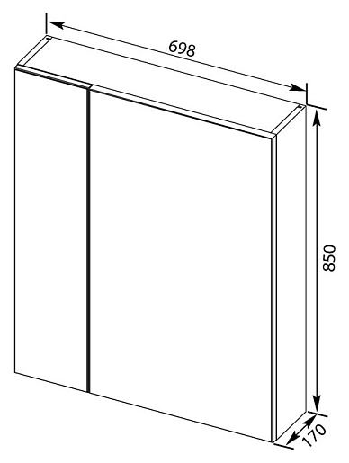 Aquanet Мебель для ванной "Эвора 70" дуб антик – картинка-17