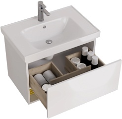 Dreja Мебель для ванной Perfecto 70 подвесная белая – фотография-8