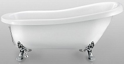 Фэма Акриловая ванна "Alba 155", ножки хром, покрытие RAL металлик  – фотография-1