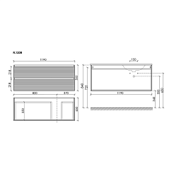 Sancos Тумба под раковину Folk 120 R grey soft – фотография-5