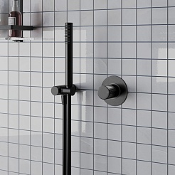 Paini Смеситель для душа Cox grip 7GPZ690 встраиваемый, брашированный чёрный – фотография-2