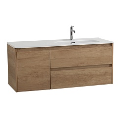 BelBagno Тумба под раковину Kraft 120 R подвесная Rovere Nebrasca Nature – фотография-3