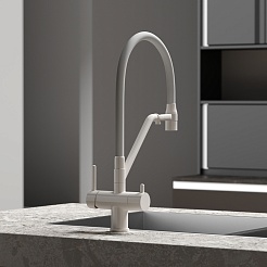 Sancos Смеситель для кухни Dora SC4003MW матовый белый – фотография-7