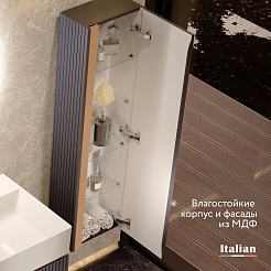 Jorno Шкаф пенал Filoro 33/120 антрацит Fil.04.120/P/A/JR – фотография-8