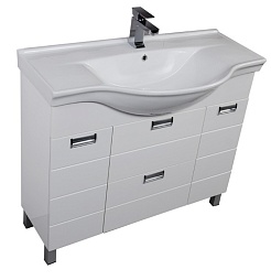 Aquanet Тумба с раковиной "Сити 100" белая (173234) – фотография-4