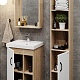 Onika Мебель для ванной Тимбер 50 L белая матовая/дуб сонома – фотография-21
