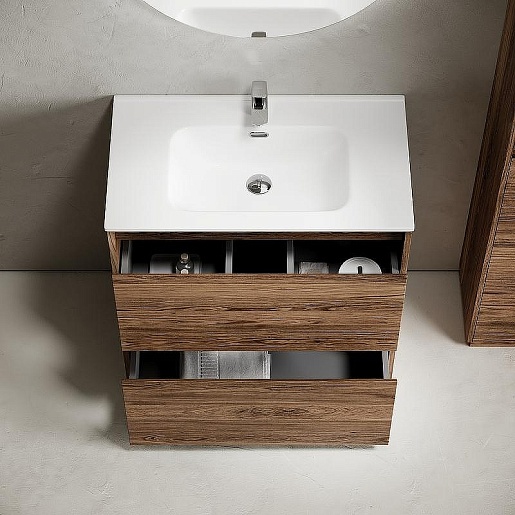 Sancos Тумба с раковиной Libra Floor 80 дуб чарльстон раковина Element 81 CN7005 – картинка-3