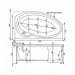 Aquanet Экран для ванны Jersey R – фотография-3