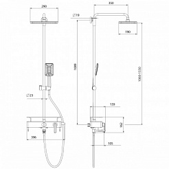 Lemark Душевая система Mista LM6462WG – фотография-2