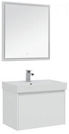 Aquanet Тумба с раковиной Nova Lite 75 белая – фотография-2