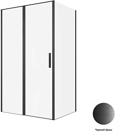 Allen Brau Душевой уголок Priority 120x90 3.31033.BBA/3.31045.BBA чёрный браш – фотография-5