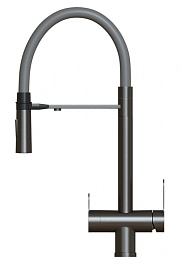 Mixline Смеситель для кухни 35k MLSS-0401BL чёрный графит – фотография-3