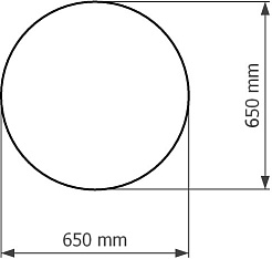 Corozo Зеркало Ринго 65 – фотография-3