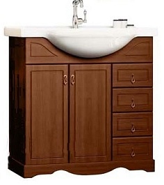 Opadiris Тумба под раковину Карла 75 орех – фотография-1