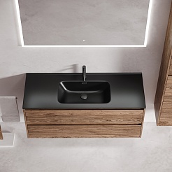 Sancos Тумба с раковиной Libra 120-1 дуб чарльстон раковина Element 121 CN7006MB – фотография-2