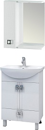 Mixline Мебель для ванной Квадро 1 65 L белая – фотография-1