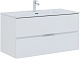 Aquanet Тумба с раковиной Алвита New 100 Flat подвесная белая матовая – картинка-26