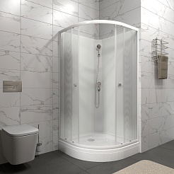 Triton Душевая кабина Лайт 90x90 А без крыши – фотография-6