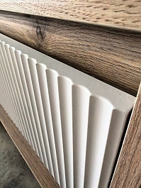 Teymi Тумба с раковиной Netta 50 Волна подвесная дуб/белый – фотография-9