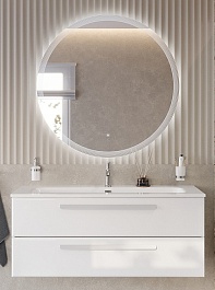 BelBagno Мебель для ванной Eco Cer-N 120 CZR-8073-120 bianco opaco ручки сатин – фотография-1