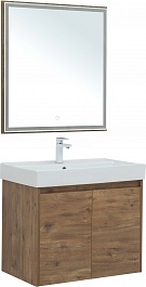 Aquanet Мебель для ванной Nova Lite 75 2 дверцы подвесная дуб рустикальный – фотография-2