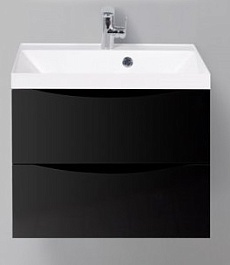 BelBagno Тумба с раковиной MARINO 600 Nero Lucido – фотография-1