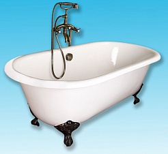 Elegansa Чугунная ванна Gretta Bronze – фотография-3