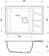 Granfest Мойка кухонная GF-V680L графит – картинка-6