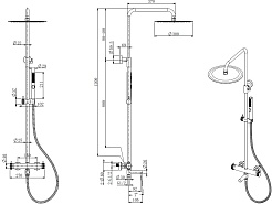 Allen Brau Душевая стойка Priority 5.31T10-MG графит браш – фотография-2