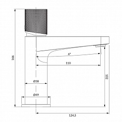 Omnires Смеситель для раковины CONTOUR CT8010CR – фотография-4