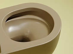 Ceramicanova Подвесной унитаз Modena Rimless CN6063MC капучино матовый – фотография-7