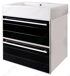  Тумба с раковиной "Ginza" черная – фотография-1