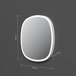 Am.Pm Зеркало Func 60 с подсветкой – фотография-9