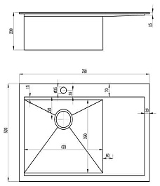 Zorg Кухонная мойка "Master" Flow ZM X-7852-L – фотография-2