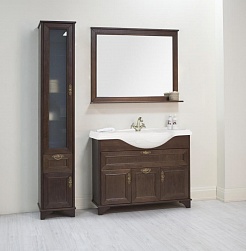 Акватон Зеркало для ванной "Идель 105" дуб шоколадный – фотография-2