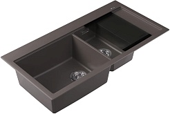 Florentina Мойка кухонная Россана 1000 L серый шелк – фотография-2