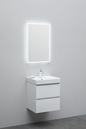 Aquanet Мебель для ванной Вега 50 подвесная белая глянцевая – фотография-3