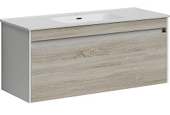 Sancos Тумба с раковиной Smart 120-1 дуб бардолино раковина Element 121 CN7006 – фотография-1