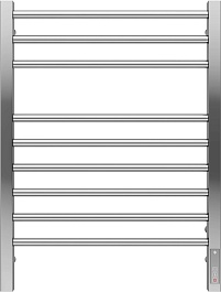 Terminus Полотенцесушитель электрический Сицилия П9 530x700 хром – фотография-2