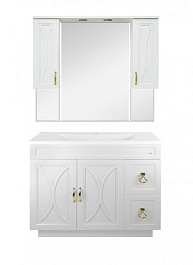 Misty Зеркало-шкаф для ванной Амбра 100 – фотография-3