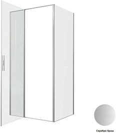 Allen Brau Душевой уголок Priority 100x90 3.31029.BA/3.31044.BA серебро браш – фотография-4