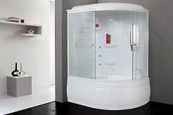 Royal Bath Душевая кабина ALP RB 170ALP-C-L 170x100 L с г/м стекло матовое профиль белый – фотография-2