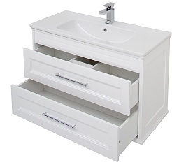 Aquanet Тумба с раковиной Бостон 100 ясень – фотография-7