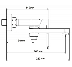 Gappo Смеситель для вынны 35к G3248 белый/хром – фотография-3