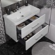 Opadiris Мебель для ванной Арабеско 80 с зеркалом подвесная белая – фотография-16