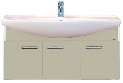 Misty Тумба с раковиной Джулия 105 подвесная бежевая Beidge – фотография-1