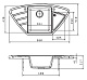 Florentina Мойка гранитная Липси 980С угловая жасмин – фотография-5