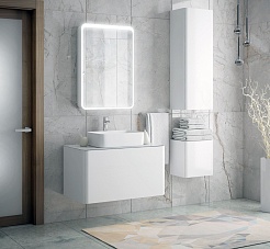 Corozo Мебель для ванной Рино 90 Z2 подвесная белая – фотография-2