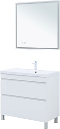 Aquanet Мебель для ванной Нота New 90 белая – фотография-2