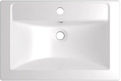 Mixline Тумба с раковиной Лайф 60 белая – фотография-6